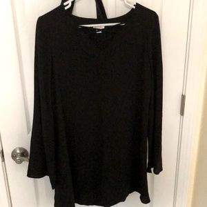Black dress, long sleeve, size S, barely worn